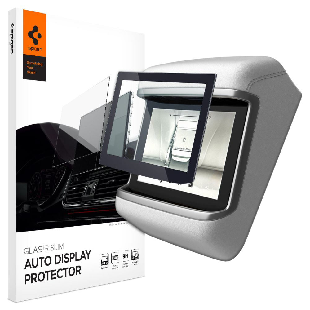Película Protetora Spigen GlastR Slim Anti-Reflexo para Real Touchscreen Tesla X / S (2022 - 2021), Vidro Temperado, Preta