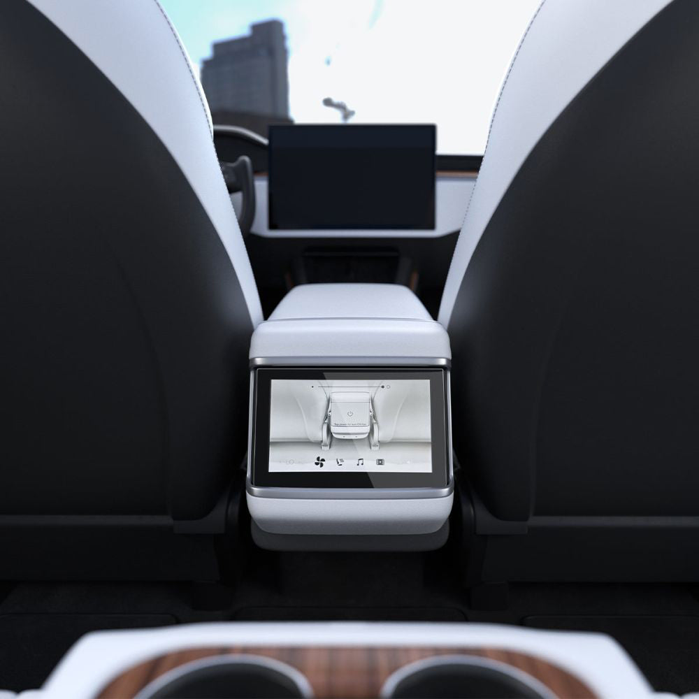 Película Protetora Spigen GlastR Slim Anti-Reflexo para Real Touchscreen Tesla X / S (2022 - 2021), Vidro Temperado, Preta