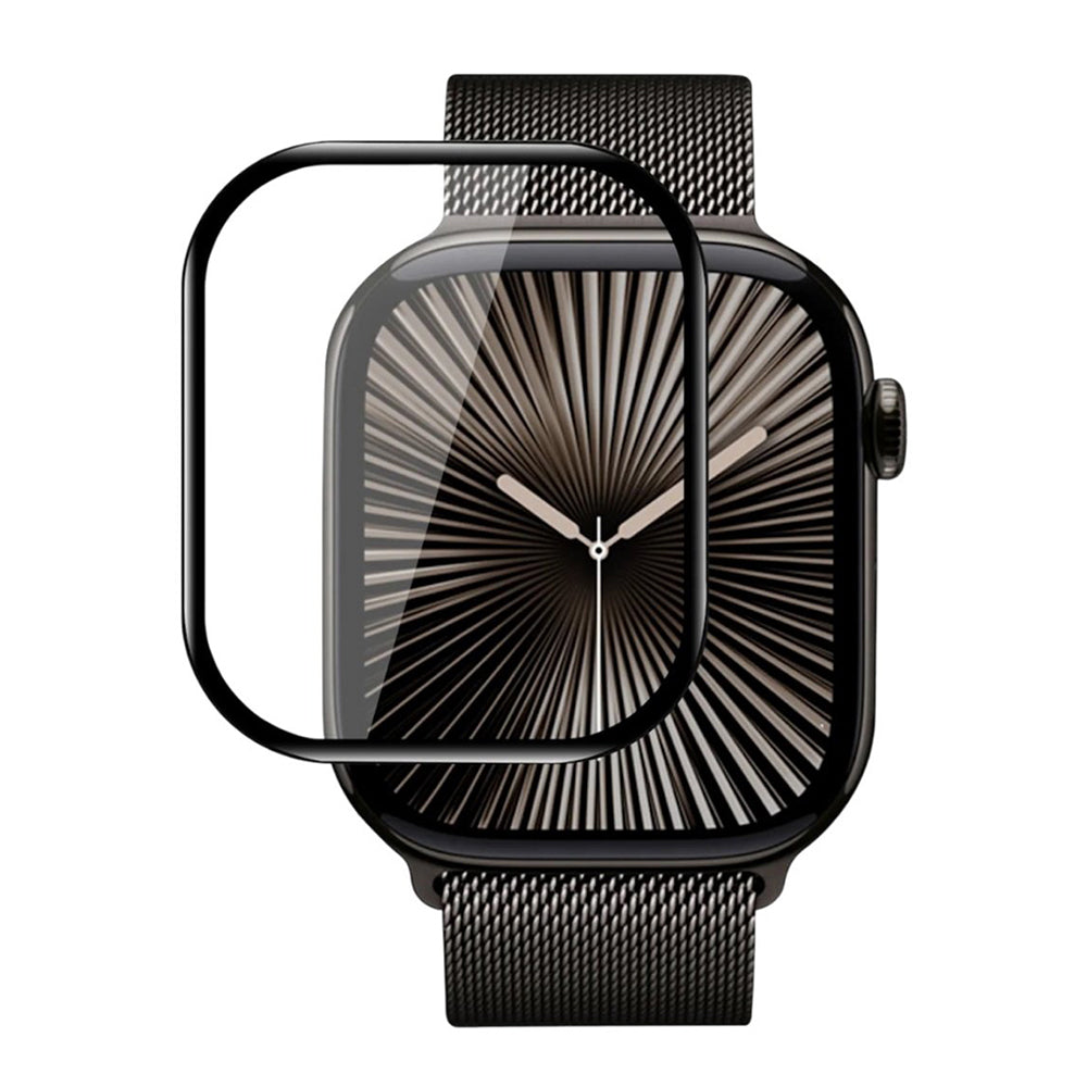 Película de Proteção Blueo High Molecule para Apple Watch 10 46mm Series, Vidro Temperado, Preto