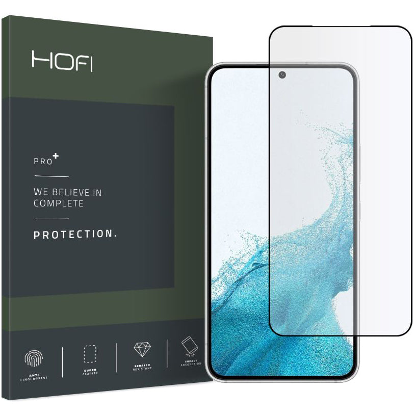 Película Protetora de Ecrã HOFI para Samsung Galaxy S22 5G S901, Vidro Temperado, Full Glue, Preta HOFI187BLK