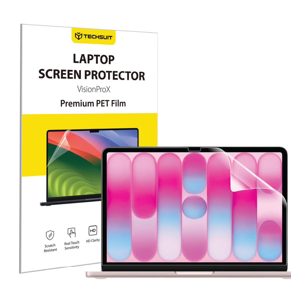 Película Protetora de Ecrã Mate Anti Luz Azul Techsuit VisionProX para Apple MacBook Neo 13 polegadas, Plástico