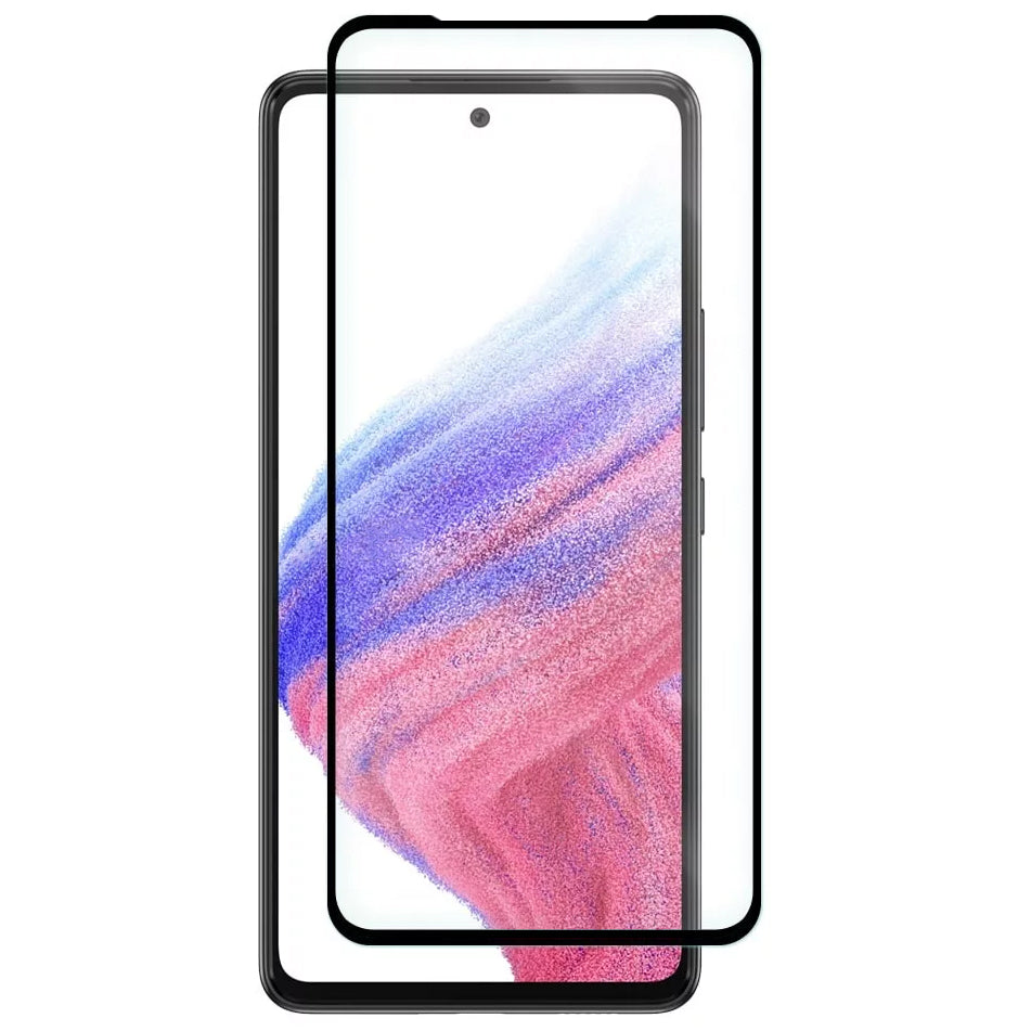 Película Protetora de Ecrã OEM para Samsung Galaxy A53 5G A536, Vidro Temperado, Colagem Total, 5D, Preta.
