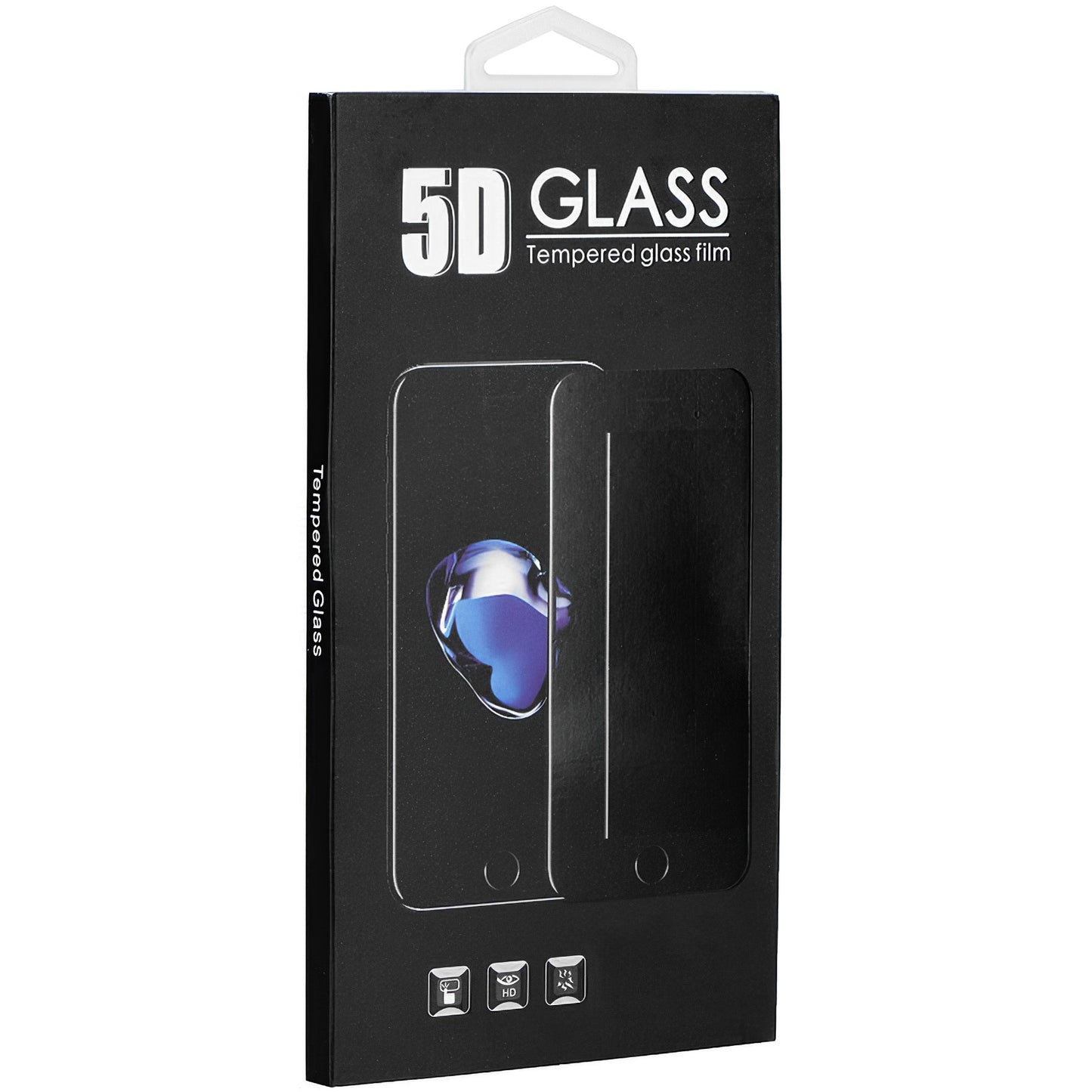 Película Protetora de Ecrã OEM para Samsung Galaxy A53 5G A536, Vidro Temperado, Colagem Total, 5D, Preta.