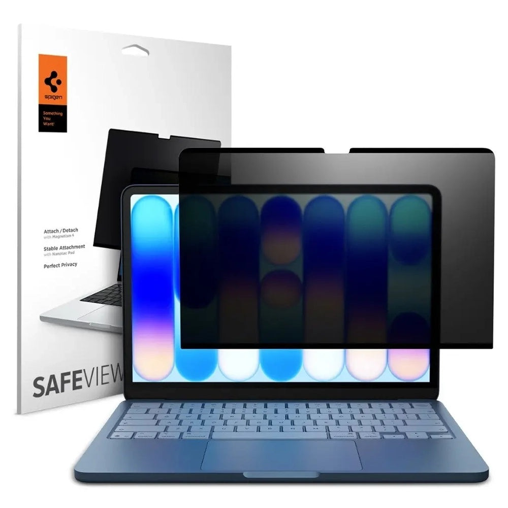 Película de Proteção de Ecrã Privacy Spigen Safe View Magnetic para Apple MacBook Neo 13 polegadas, Plástico AFL11670