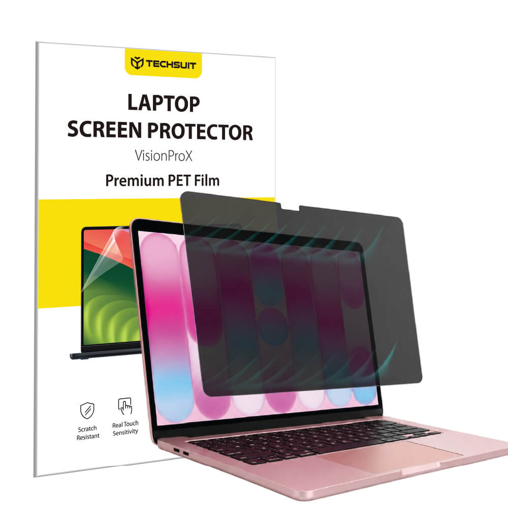 Película Protetora de Ecrã Privacy Techsuit VisionProX Magnética para Apple MacBook Neo 13 polegadas, Plástico