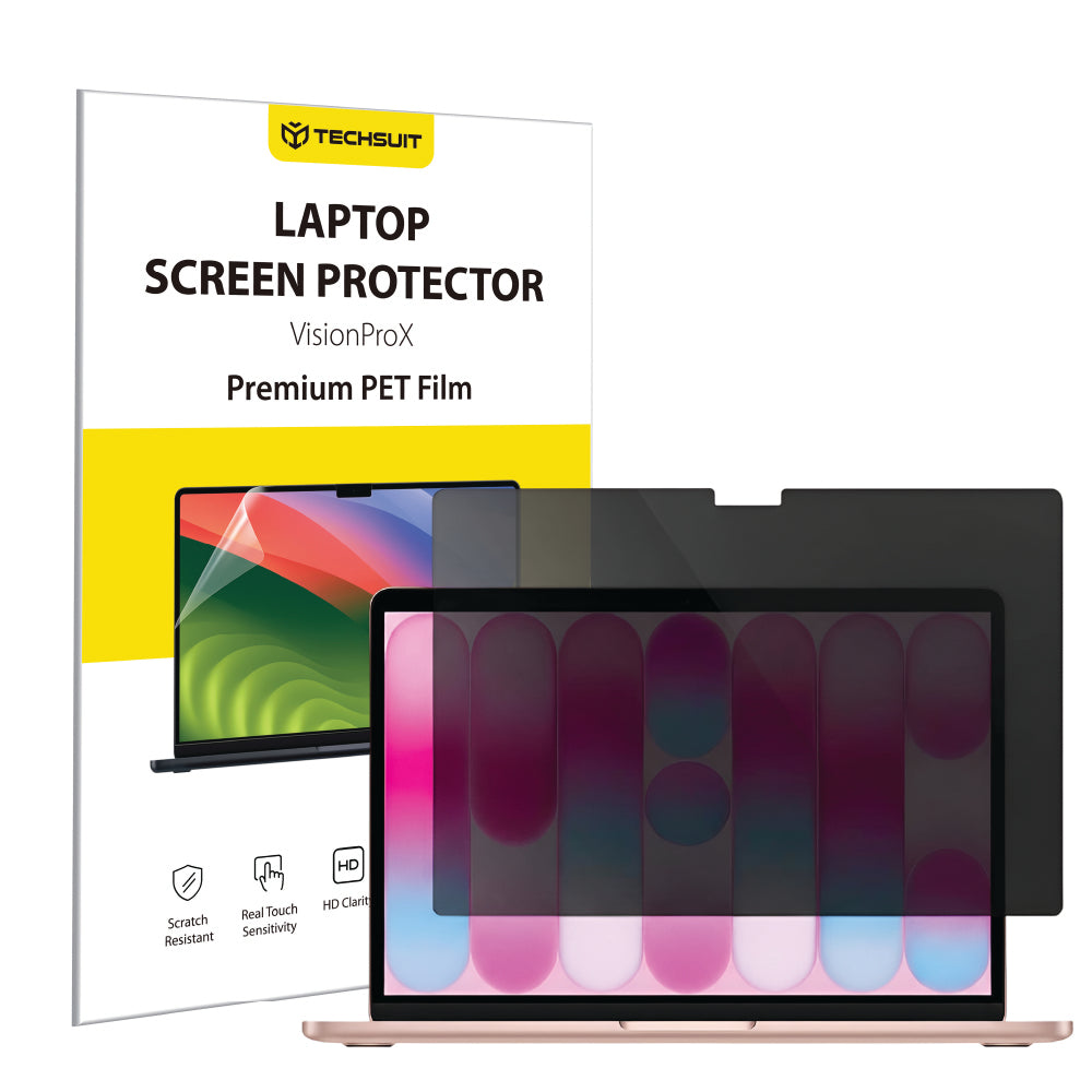 Película de Proteção de Ecrã Privacy Techsuit VisionProX para Apple MacBook Neo 13 polegadas, Plástico