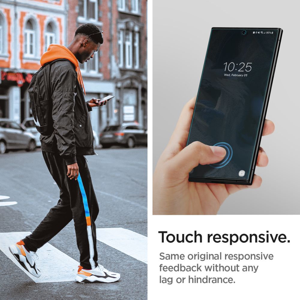 Película Protetora de Ecrã Spigen Neo Flex para Samsung Galaxy S23 Ultra S918, Plástico, Conjunto de 2 peças AFL05943
