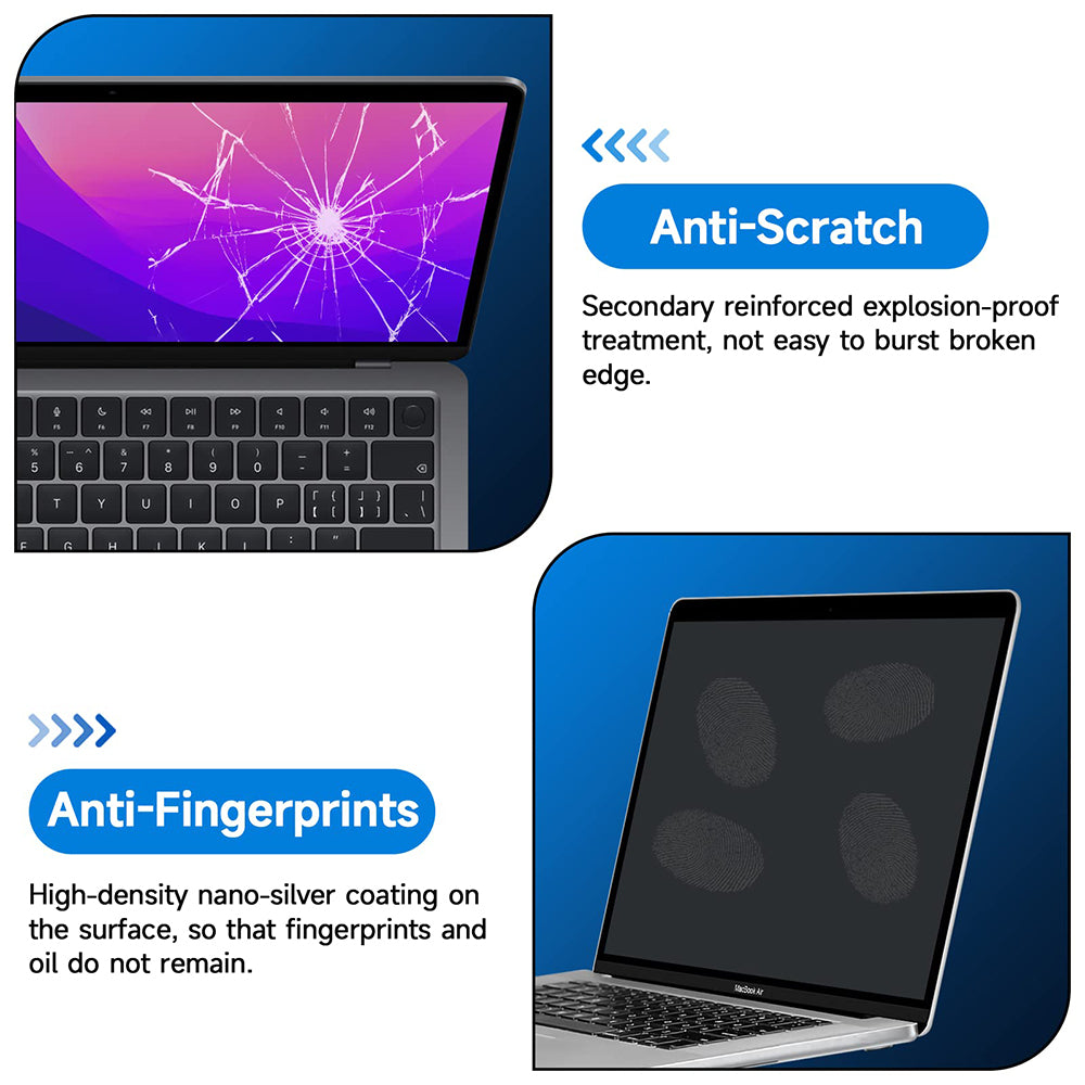 Película Protetora de Ecrã Mate Anti Luz Azul Techsuit VisionProX para Apple MacBook Pro 13inch (2022) / (2020) / (2019) / (2018) / (2016), Plástico