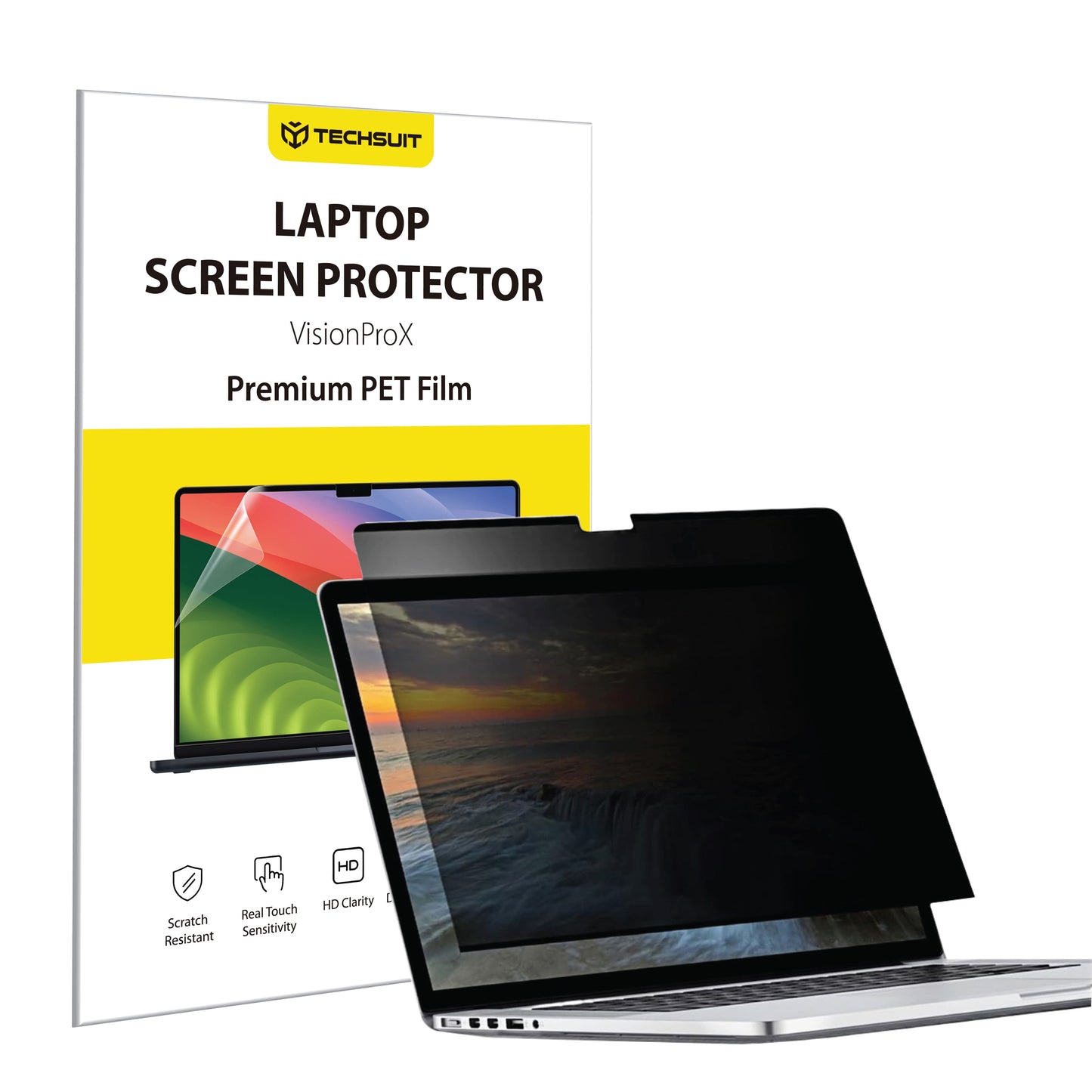 Película Protetora de Ecrã Privacy Techsuit VisionProX Magnética para Apple MacBook Pro 16 polegadas (2026) / (2024), Plástico