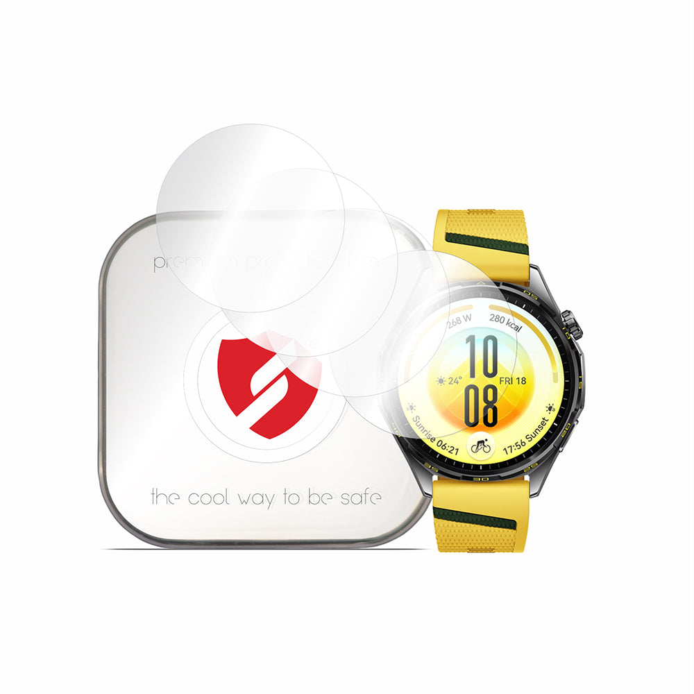 Folie de Proteção Smart Protection Premium Classic para Huawei Watch GT 7 46 mm, Plástico, Conjunto de 4 unidades