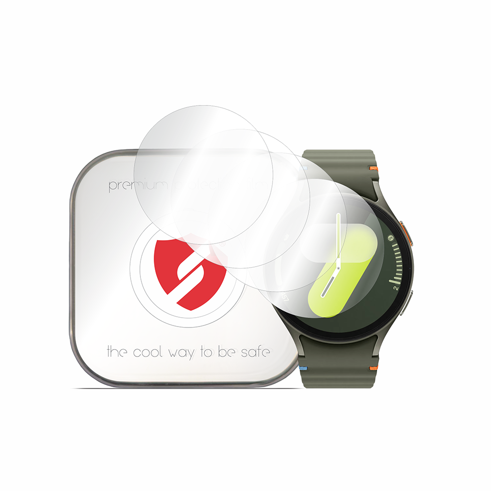 Película de Proteção Smart Protection Premium Classic para Samsung Galaxy Watch7 44mm, Conjunto de 4 unidades, Plástico