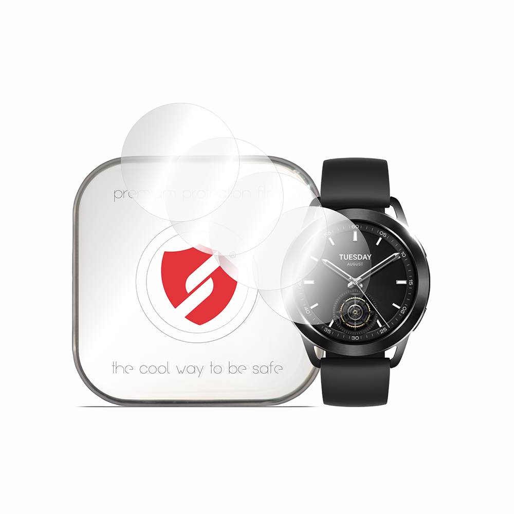Película de Proteção Smart Protection Premium Classic para Xiaomi Watch S3, Conjunto de 4 unidades, Plástico