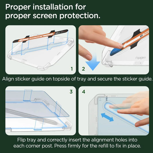 Película de Proteção Spigen GlastR EZ FIT Anti-Reflexo para Tesla 3 (2021 - 2023), Vidro Temperado AGL04338