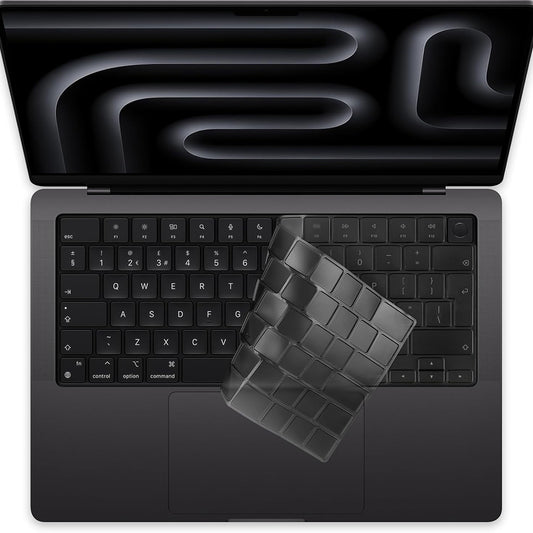 Capa de Proteção para Teclado Techsuit PureTypeX para Apple MacBook Pro 14 (2021 - 2024) / Air 13 (2022 - 2025) / Air 15 (2022 - 2025), Transparente