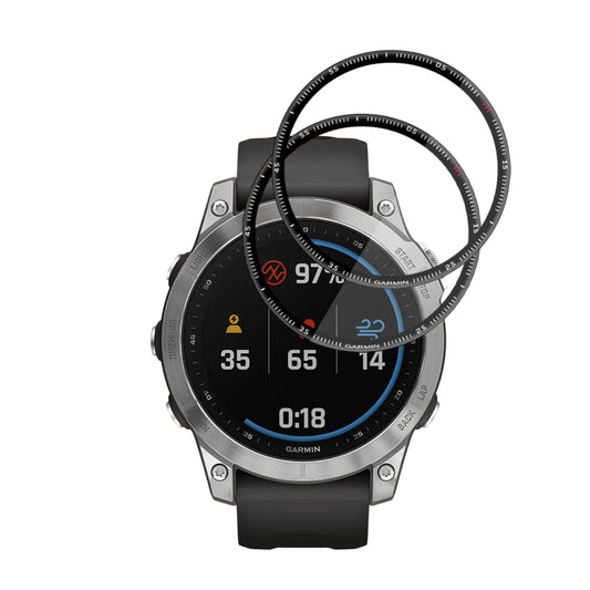 Película Protetora Techsuit Nano Flex para Garmin Fenix 7, Conjunto de 2 peças, Plástico, Preta