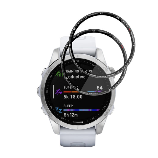 Película Protetora Techsuit Nano Flex para Garmin Fenix 7S, Conjunto de 2 peças, Plástico, Preta