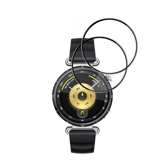 Película Protetora Techsuit Nano Flex para Huawei Watch GT 6 41mm, Conjunto de 2 peças, Plástico, Preta
