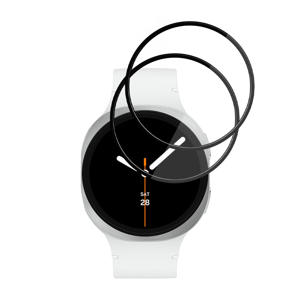 Película Protetora Techsuit Nano Flex para Samsung Galaxy Watch8 44mm, Conjunto de 2 peças, Plástico, Preta