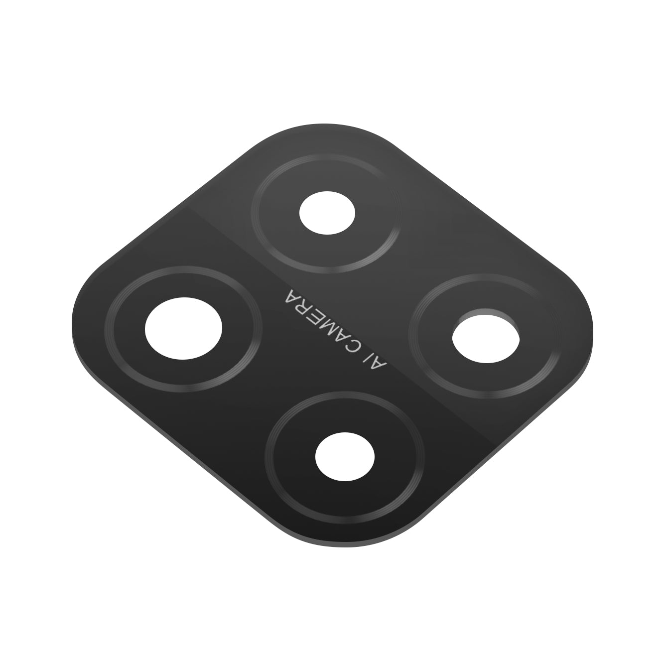 Vidro da Câmara Traseira Oppo A15, Preto