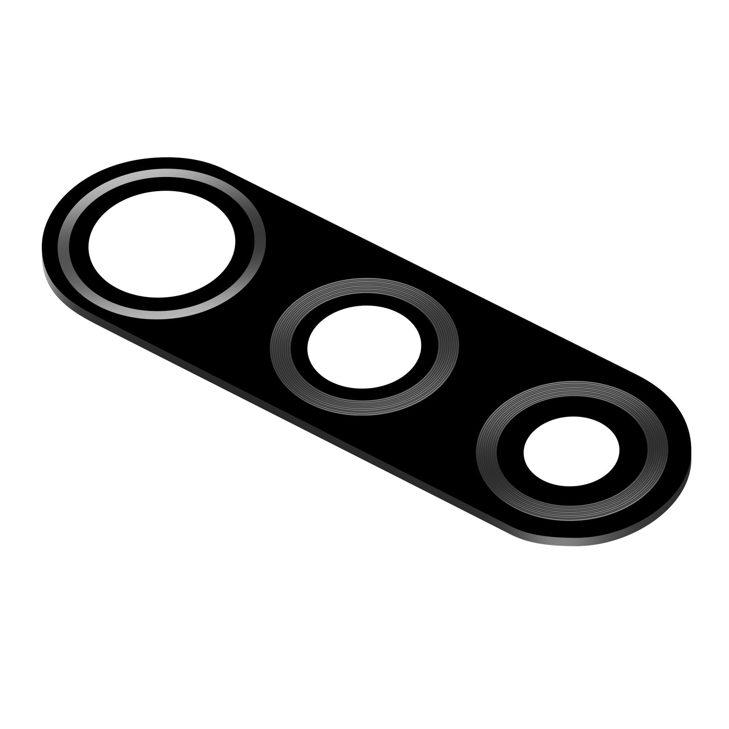 Vidro da câmara traseira Xiaomi Redmi 9, preto