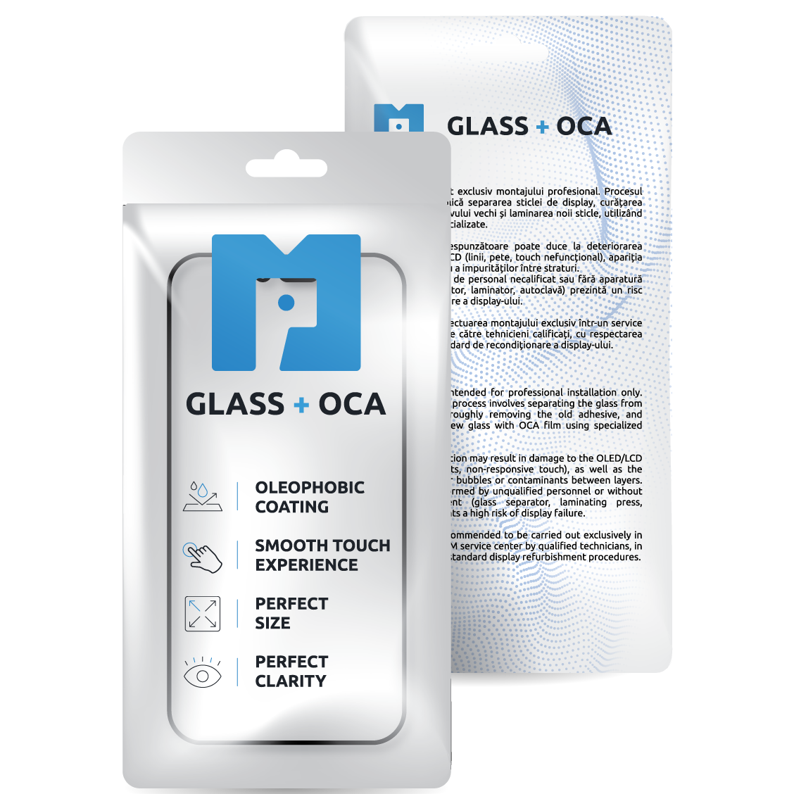 Screen Glass + OCA MP compatible with Apple iPhone 16 Pro Max, Black