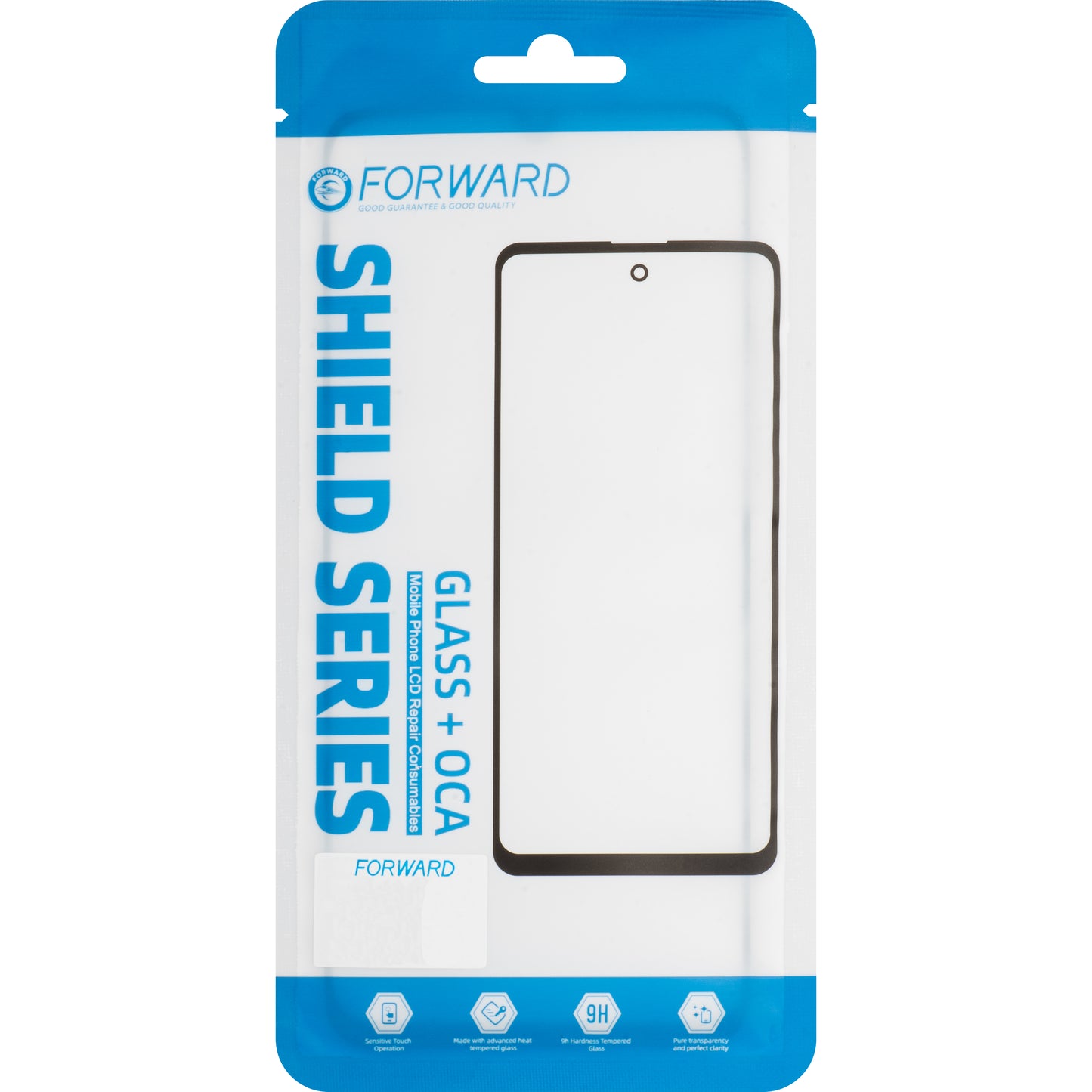 Vidro de Ecrã + OCA Forward Shield para Samsung Galaxy S24 S921, Preto