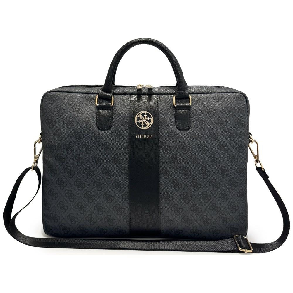 Mala Guess 4G Round Classic Logo para Portátil 16 polegadas, Preta