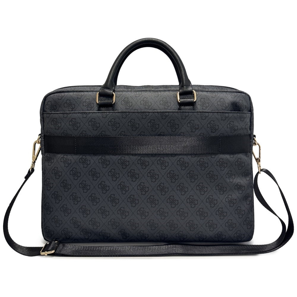 Mala Guess 4G Round Classic Logo para Portátil 16 polegadas, Preta