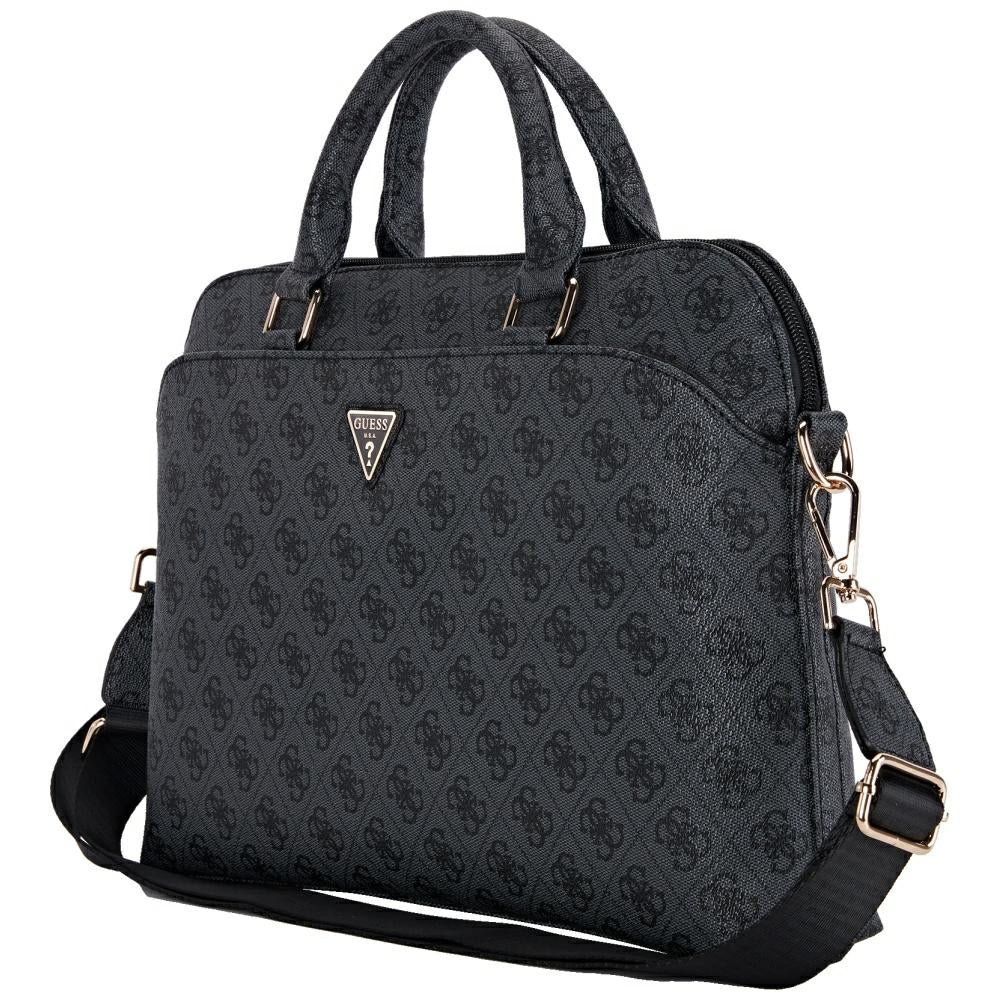 Mala Guess 4G Triangle Logo para Laptop 15 polegadas, Preta