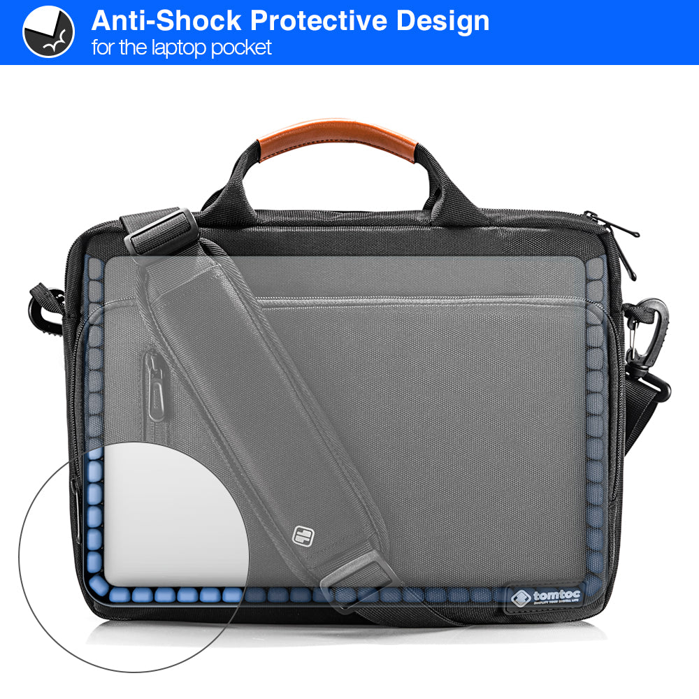 Mala Tomtoc para Laptop 16 polegadas, Preta