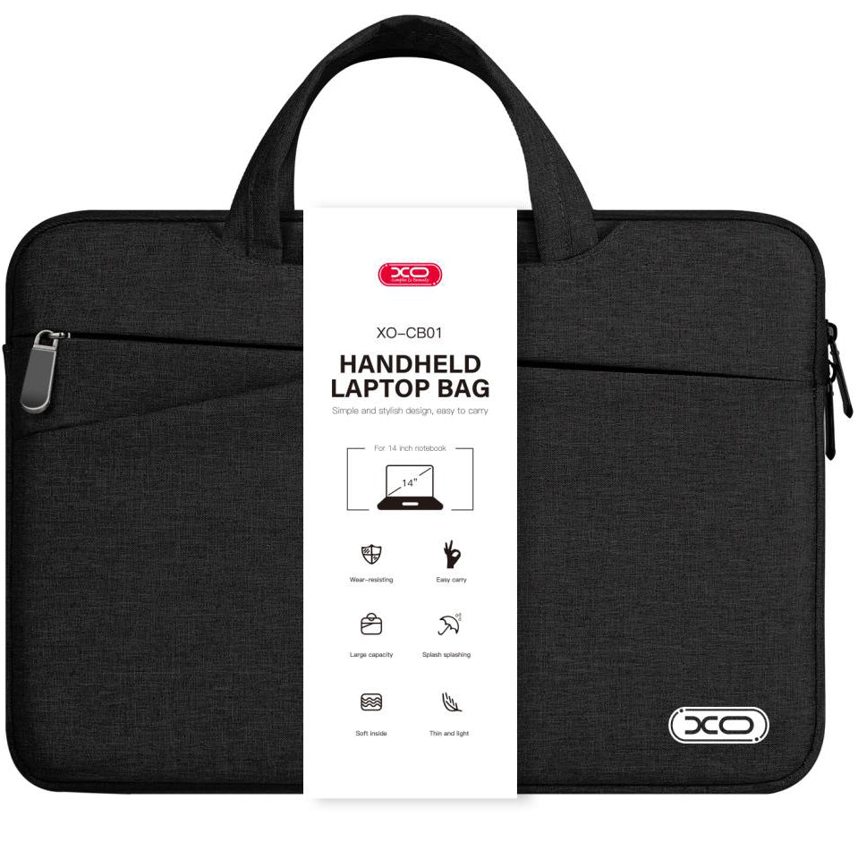 Saco para computador portátil XO Design CB01 14 polegadas, preto