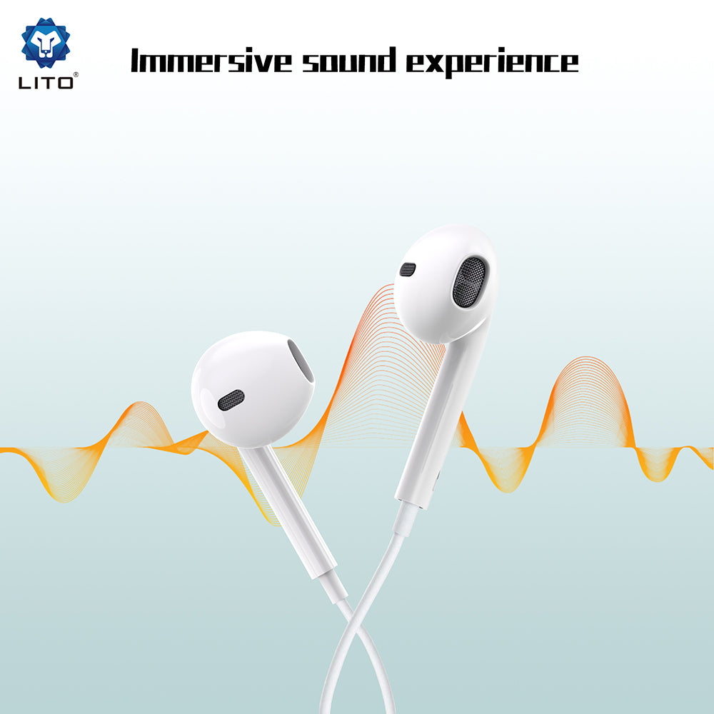 Handsfree 3.5mm Lito LF01A, Branco