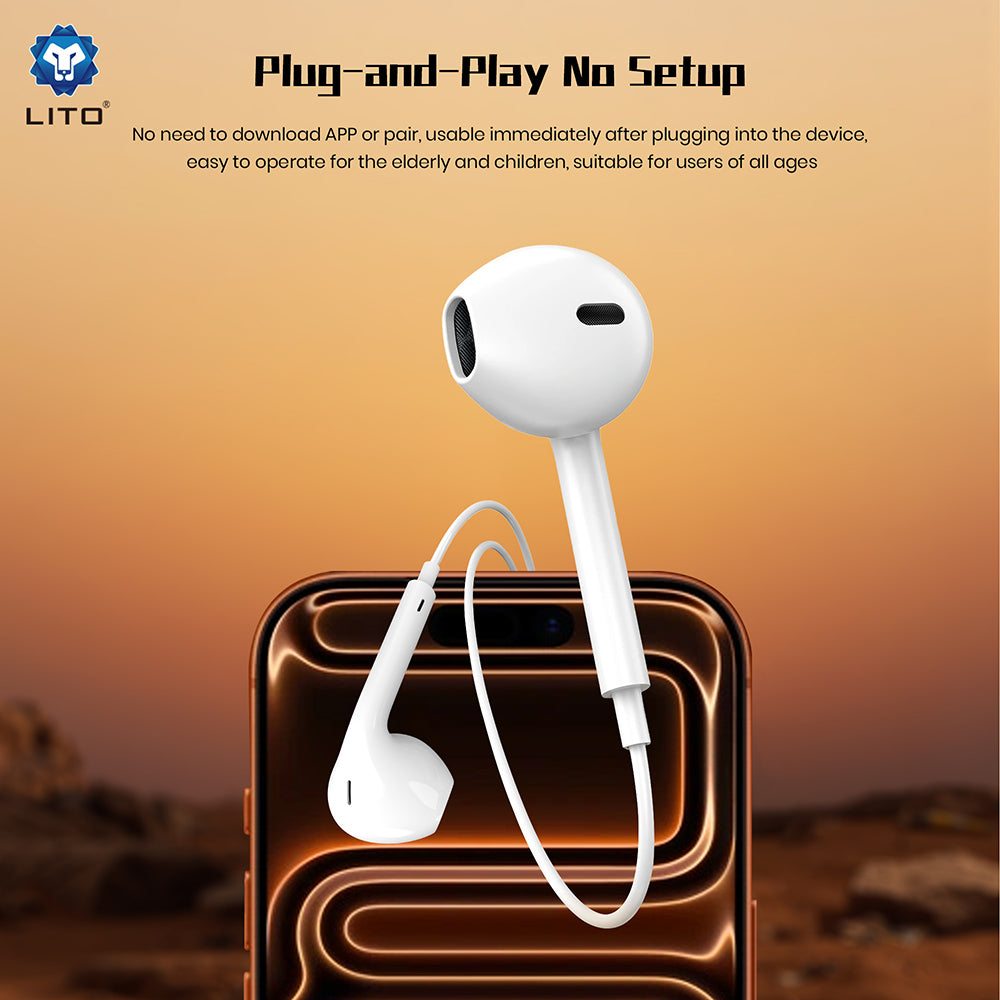 Handsfree 3.5mm Lito LF01A, Branco