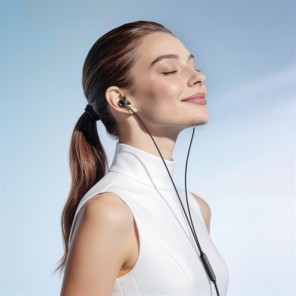 Handsfree 3.5mm / USB-C HOCO M119A, Preto