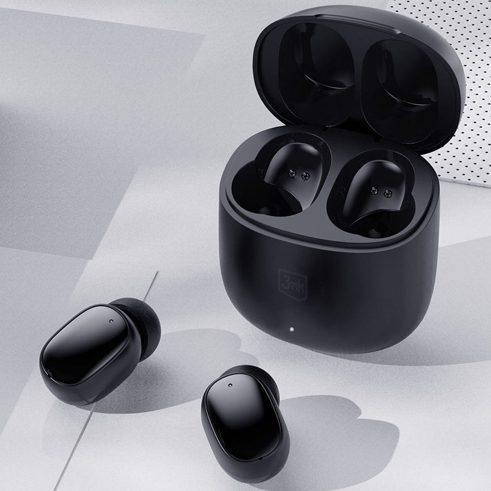 Handsfree Bluetooth 3MK FlowBuds, TWS, Preto