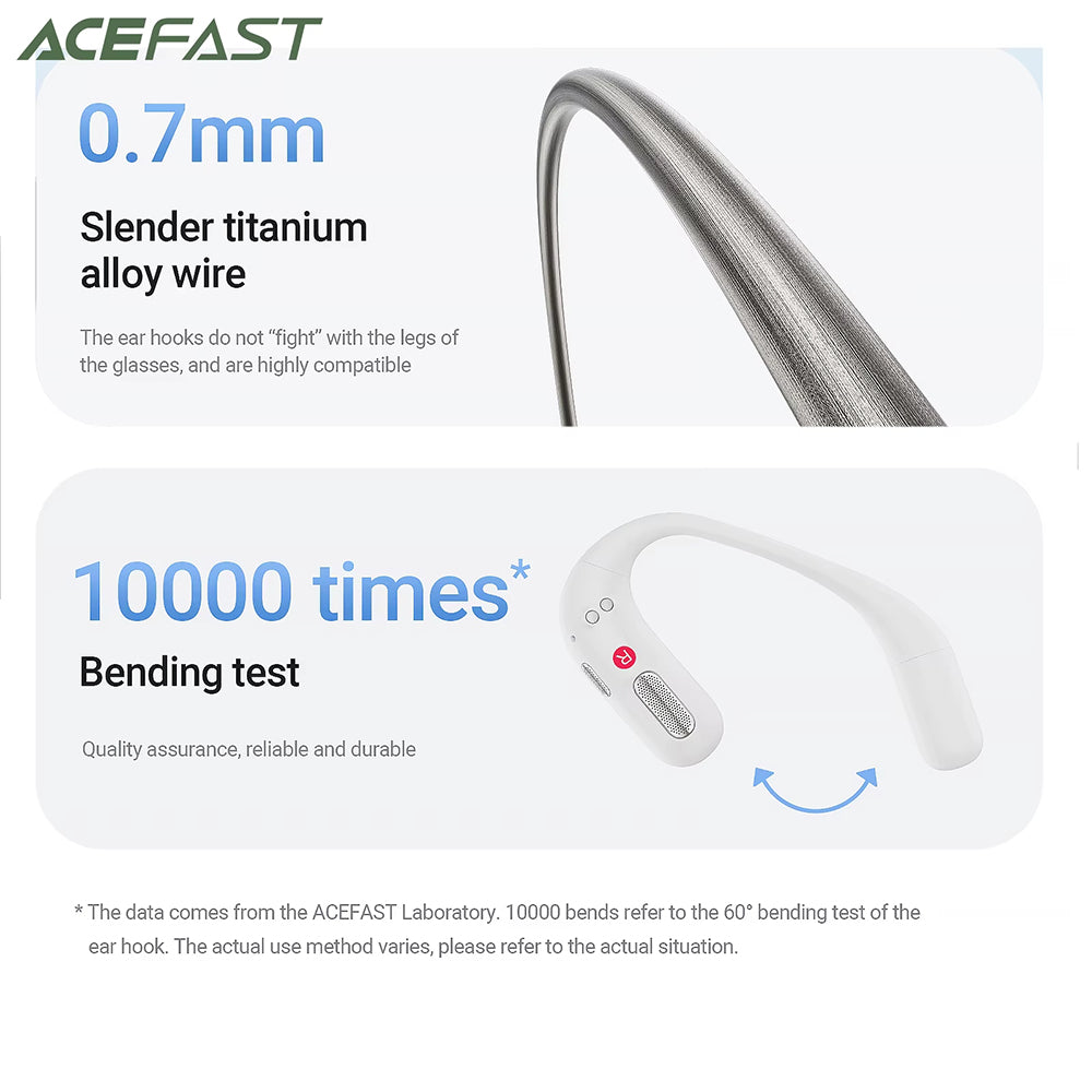 Handsfree Bluetooth Acefast FA002, TWS, Branco