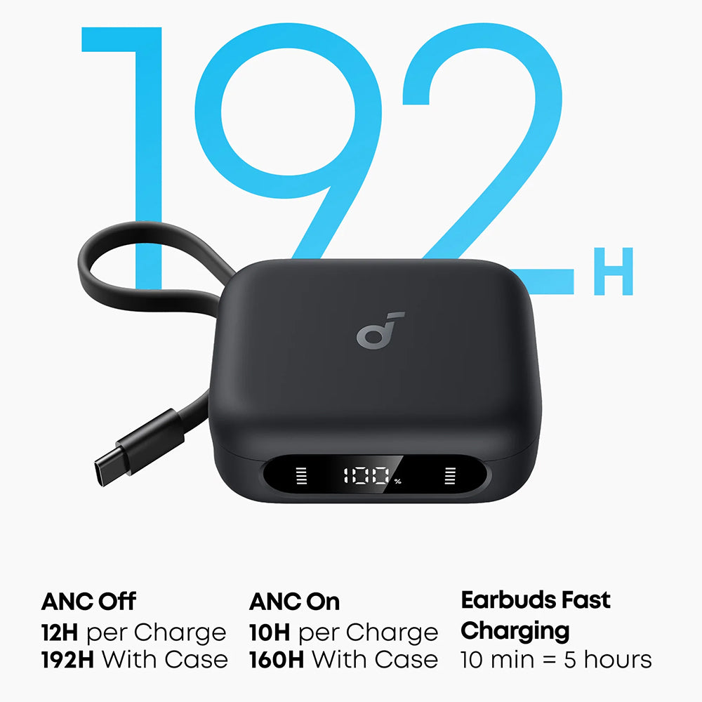 Handsfree Bluetooth Anker P41i, TWS, ANC, Preto A3937G11