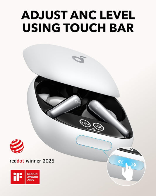 Handsfree Bluetooth Anker Soundcore Liberty 4 Pro, TWS, ANC, Branco A3954G21