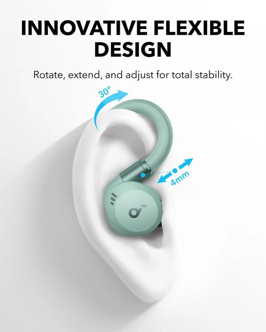 Auriculares Bluetooth Anker Soundcore Sport X20, TWS, ANC, Verde A3968G61