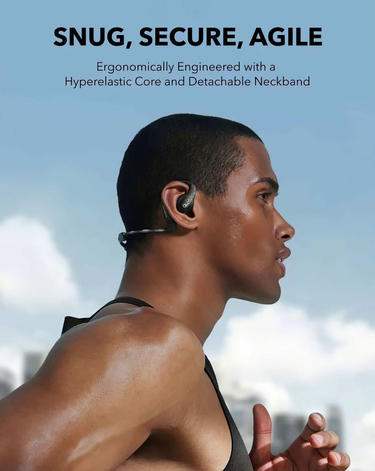 Mãos-livres Bluetooth Anker Soundcore AeroFit Pro, TWS, Preto A3871G11