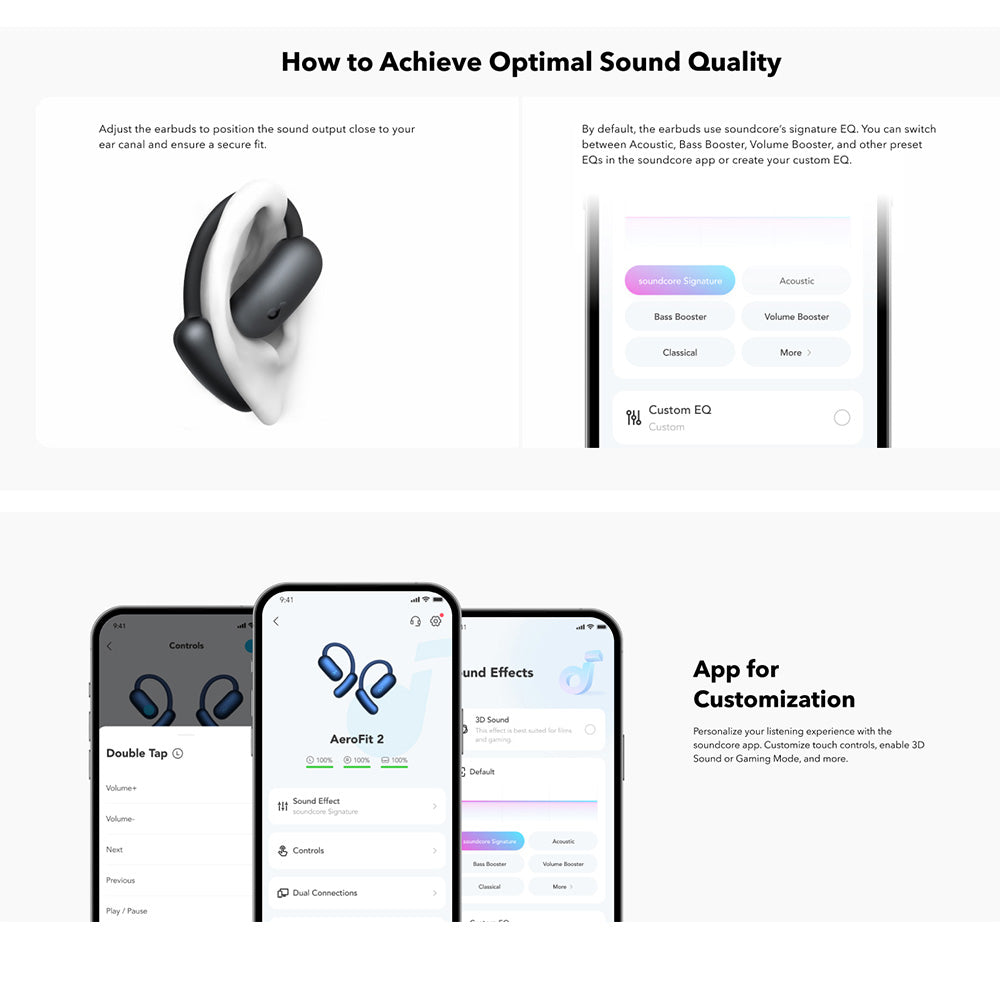 Handsfree Bluetooth Anker SoundCore AeroFit 2, TWS, Azul A3874G31