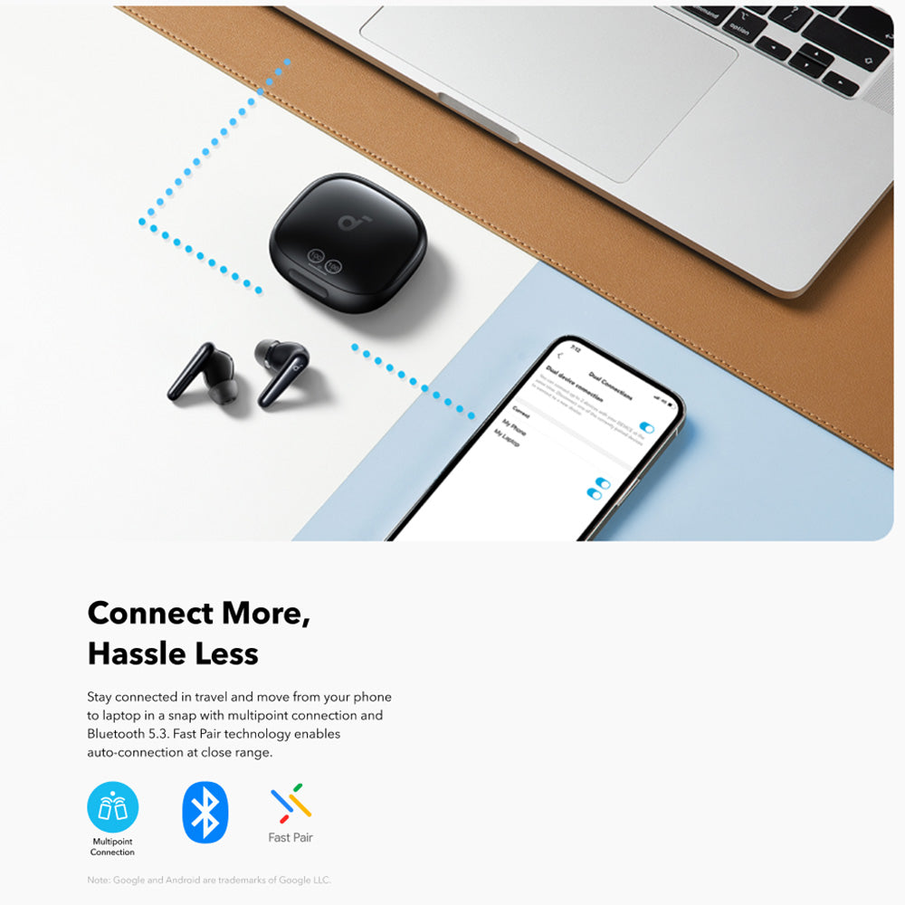 Handsfree Bluetooth Anker SoundCore Liberty 4 Pro NC, TWS, ANC, Preto A3954GF1