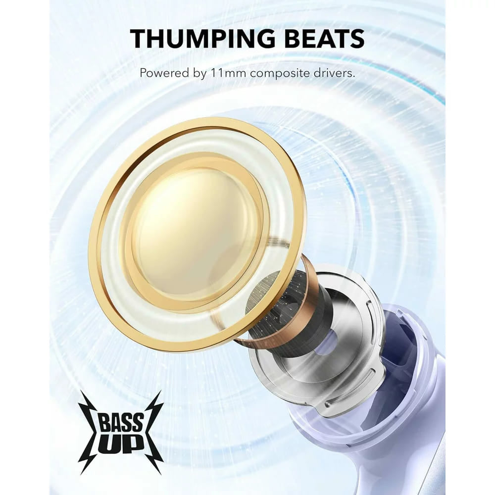 Handsfree Bluetooth Anker SoundCore P40i, TWS, ANC, Roxo A3955GQ1