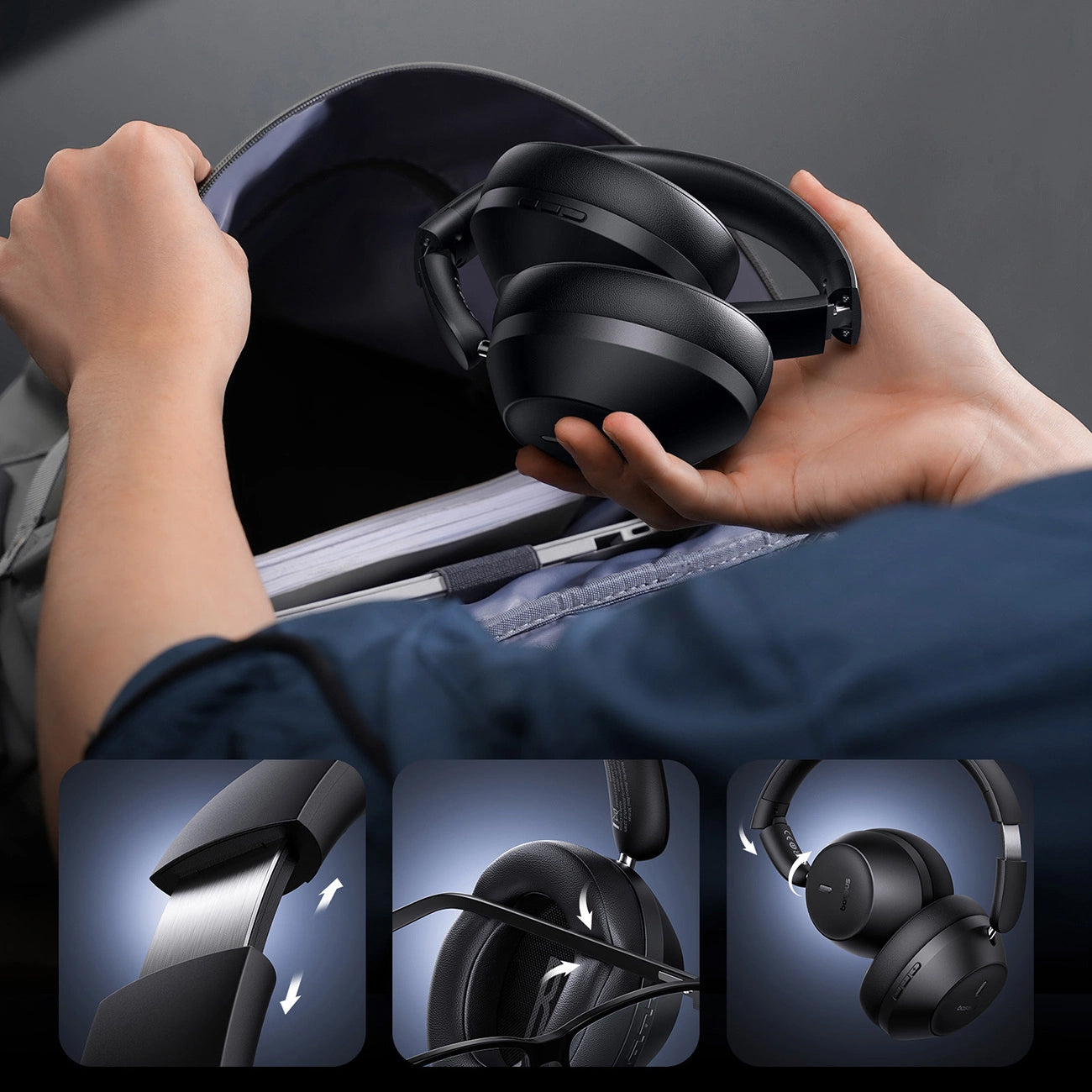 Handsfree Bluetooth Baseus Bass 30 Max, A2DP, Preto A00070700121-00