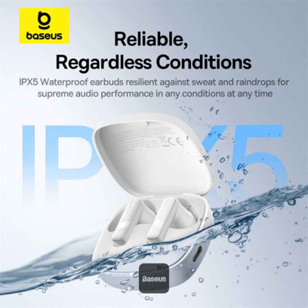 Handsfree Bluetooth Baseus Bowie E20, TWS, Branco A00069700223-00