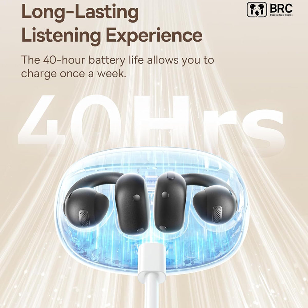 Handsfree Bluetooth Baseus Bowie MC1, TWS, Preto A00083501126-00