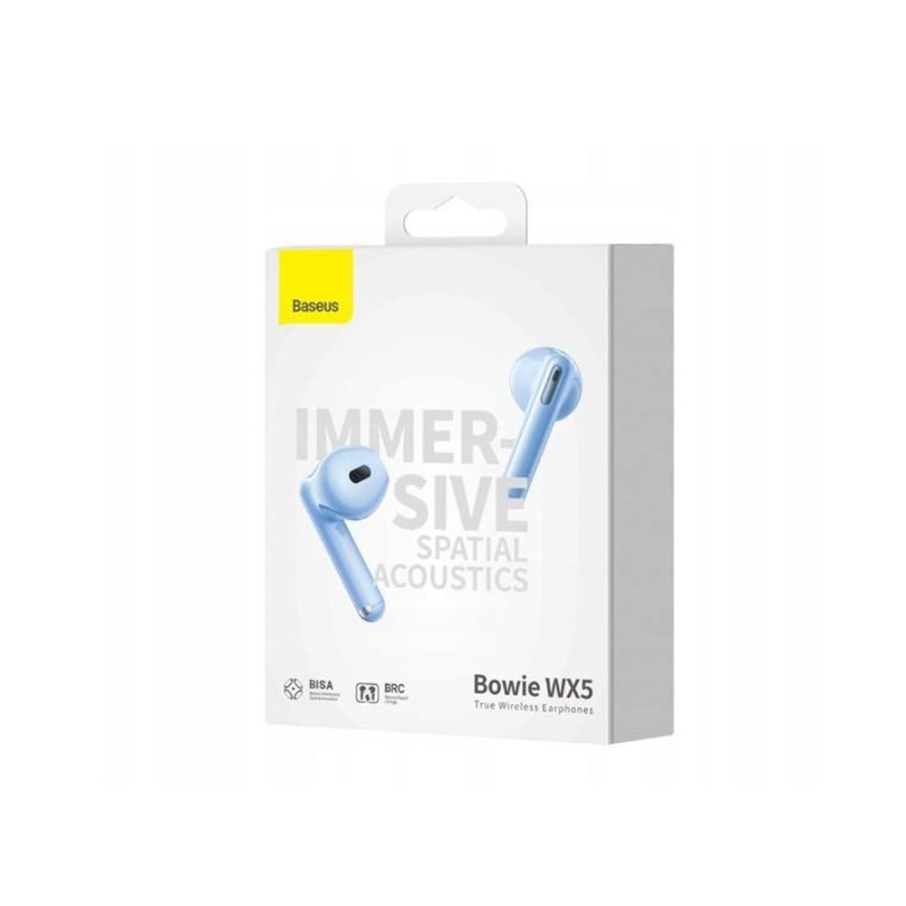 Handsfree Bluetooth Baseus Bowie WX5, TWS, Azul A00051000313-00