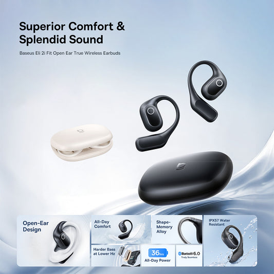 Handsfree Bluetooth Baseus Eli 2i Fit, TWS, Preto A0102604