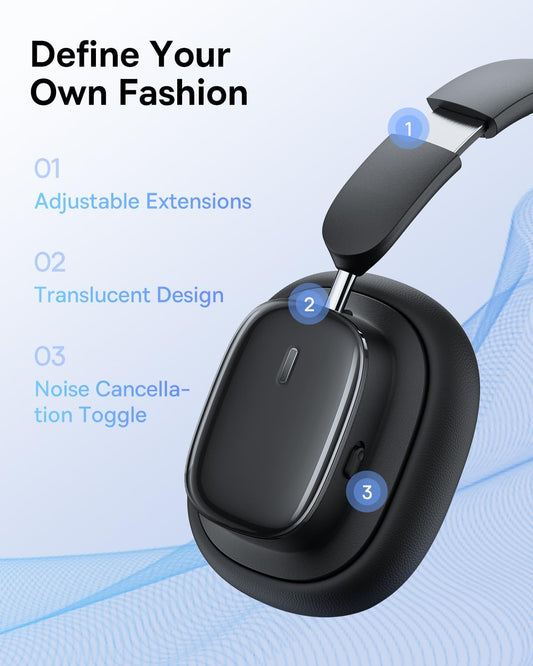 Auriculares Bluetooth Baseus H1i, A2DP, ANC, Preto A00050402113-00