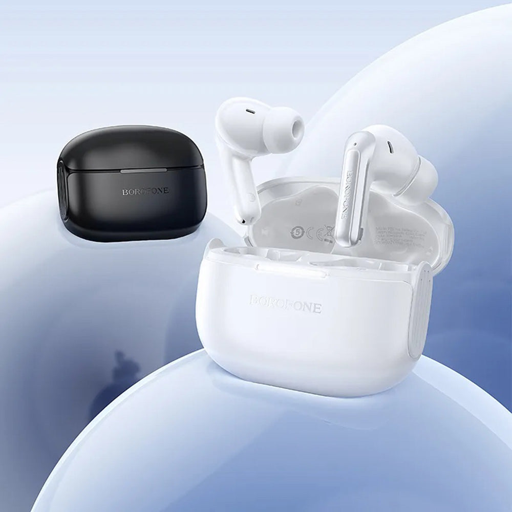 Handsfree Bluetooth Borofone FQ9 Plus Peaceful, TWS, ANC, Preto